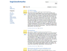 Tablet Screenshot of logicbookmarks.com